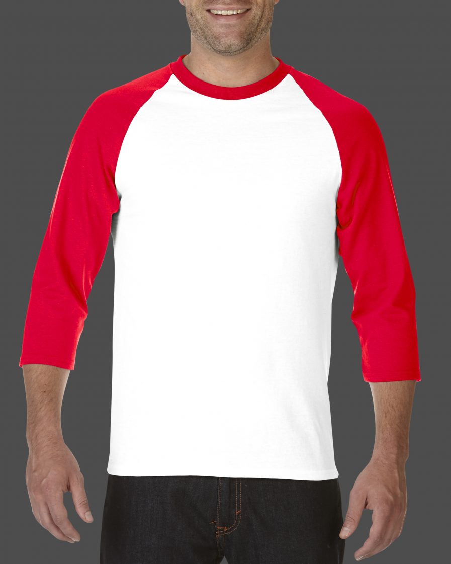 Adult 3/4 Sleeve Raglan T Shirt