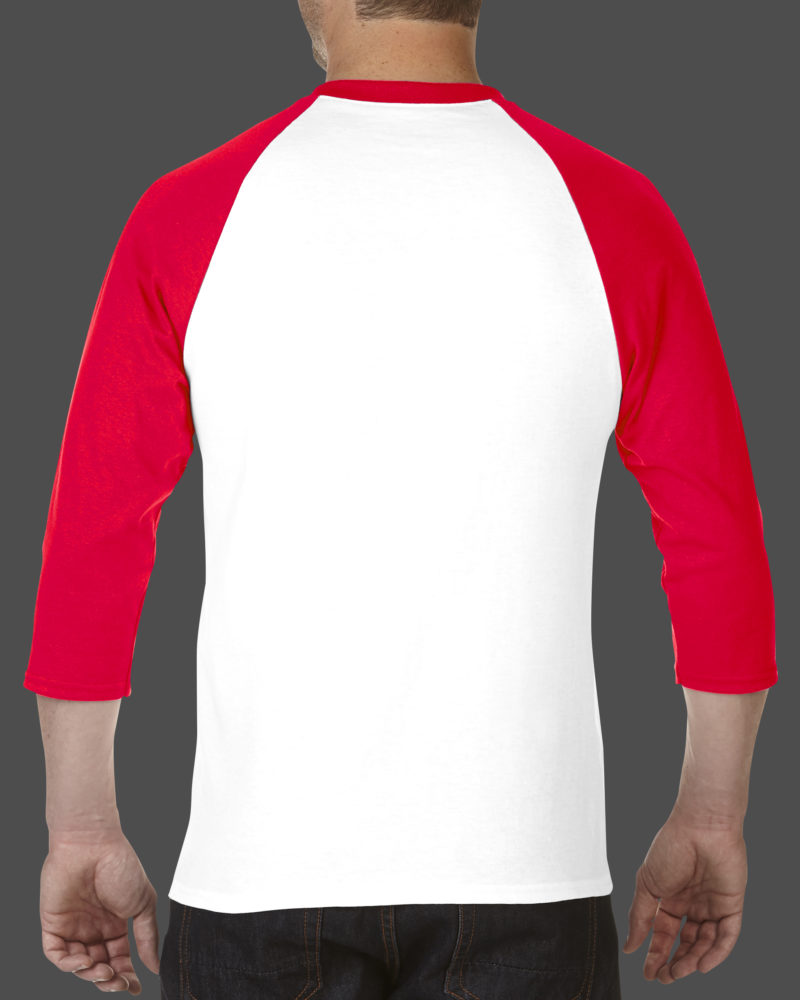 Adult 3/4 Sleeve Raglan T Shirt