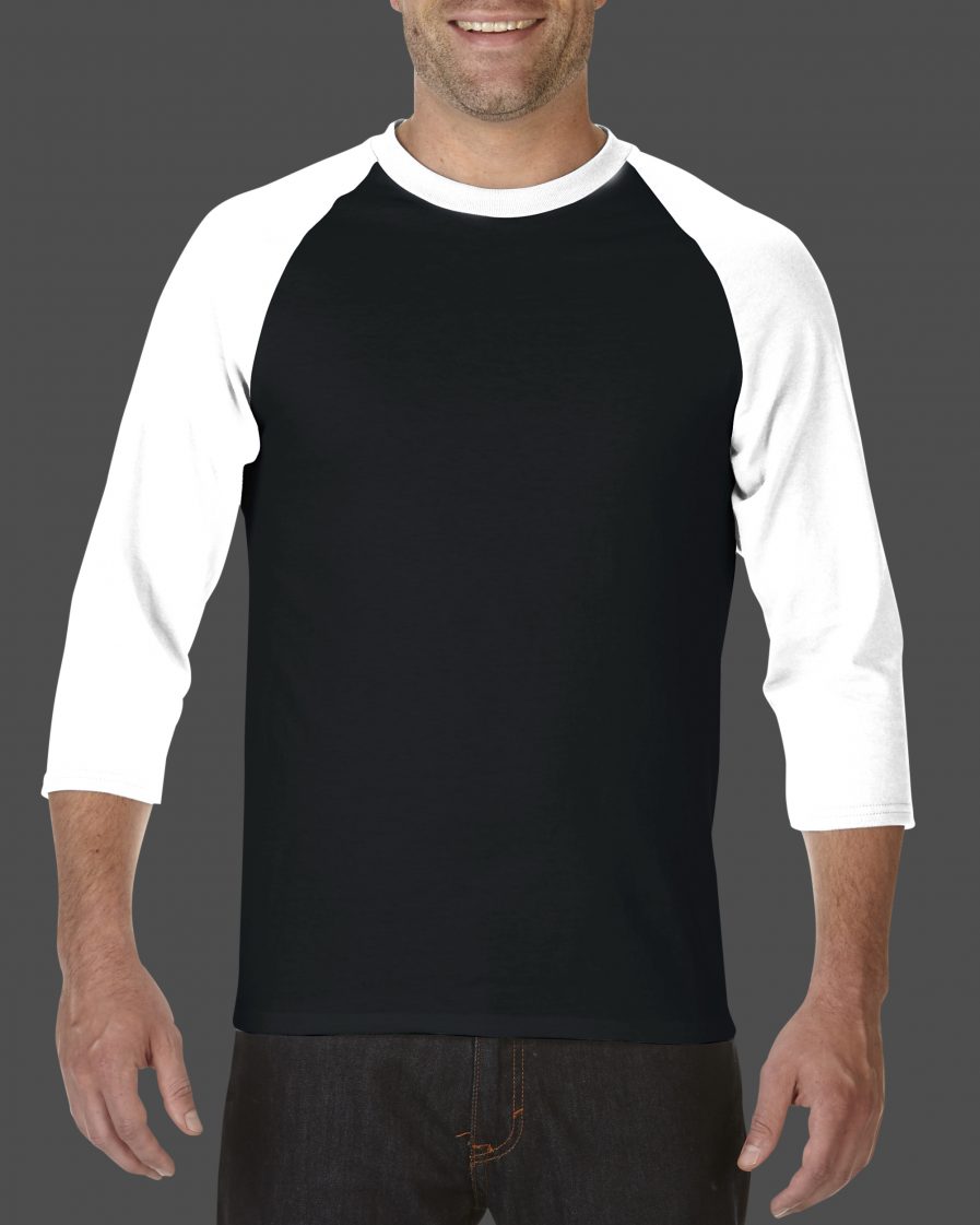 Adult 3/4 Sleeve Raglan T Shirt