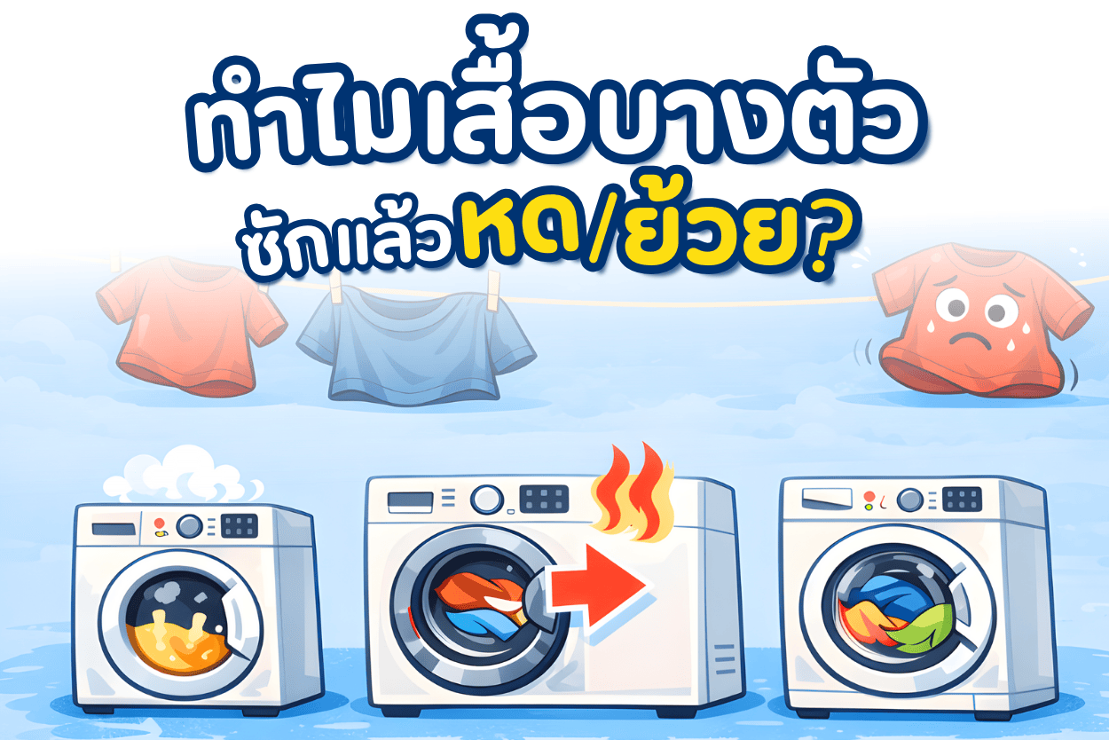 เสื้อซักเเล้วหด ย้วย