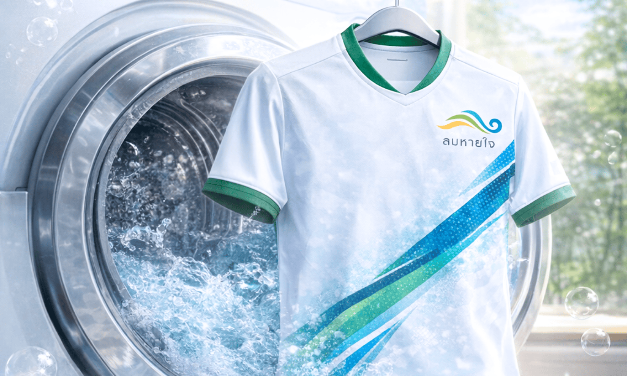 ซักเสื้อ 1 ครั้งไม่ได้ใช้แค่น้ำ