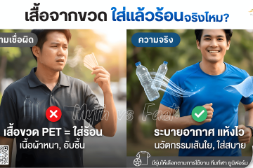 เสื้อจากขวด ใส่แล้วร้อนจริงไหม