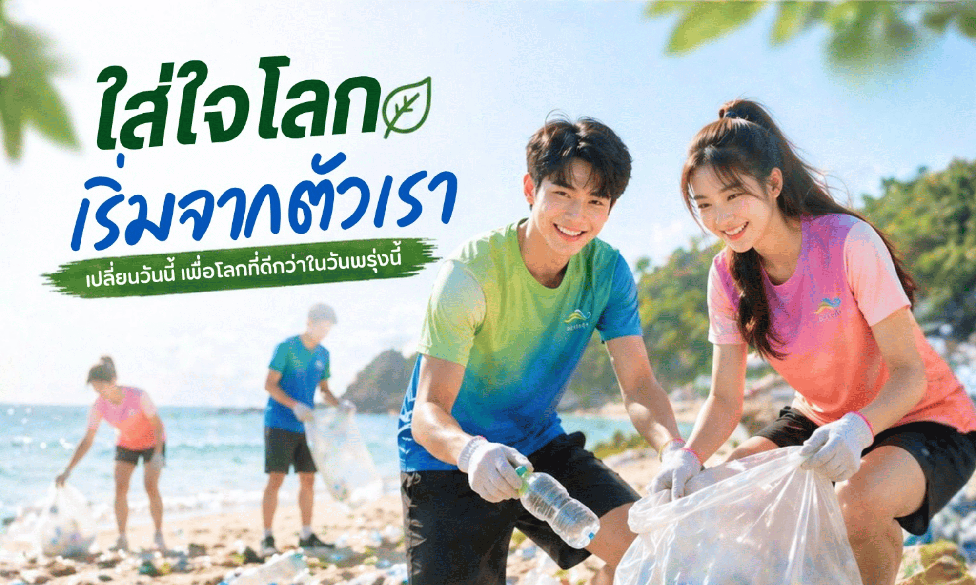 ใส่ใจโลกเริ่มจากตัวเรา เสื้อจากขวด